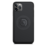 Quad Lock black MAG case for iPhone 11 Pro Max, rear view fitted to an illustrative phone