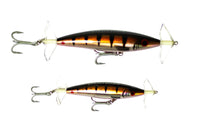 Raptor Mini Fizz Bait Copper Chrome – manufacturer image showing 85mm and 115mm sizes; this listing is one 85mm lure