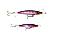 Raptor Mini Fizz Bait Slippery Gypsea – manufacturer image showing 85mm and 115mm sizes; this listing is one 85mm lure