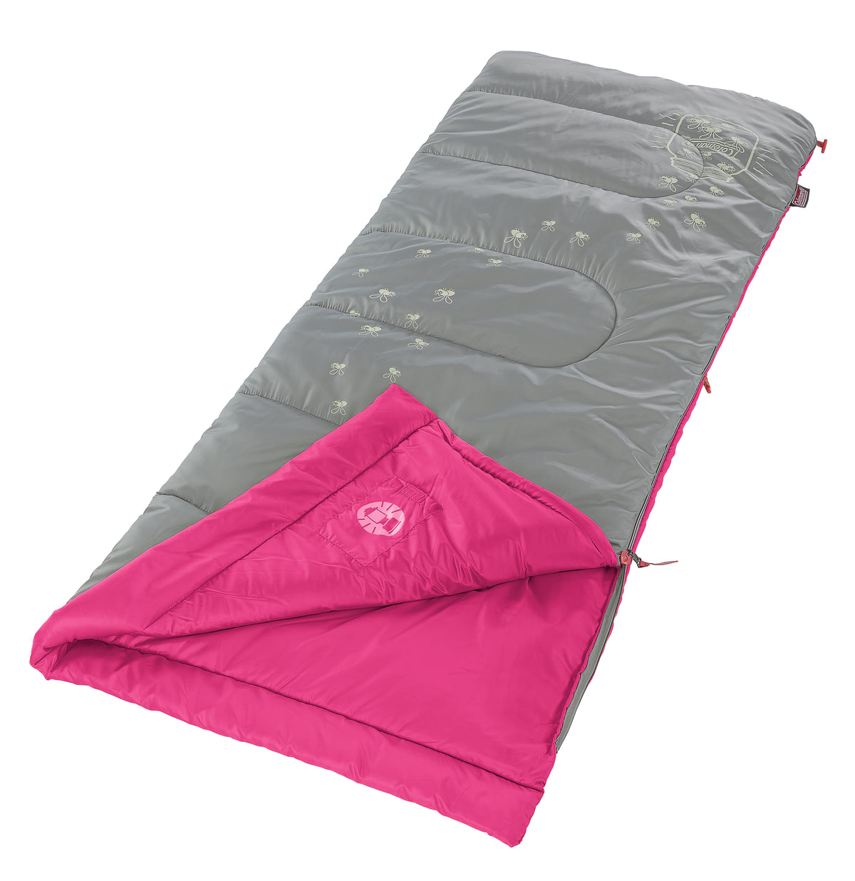Coleman Fyrefly Illumi-Bug Kids Sleeping Bag – Pink