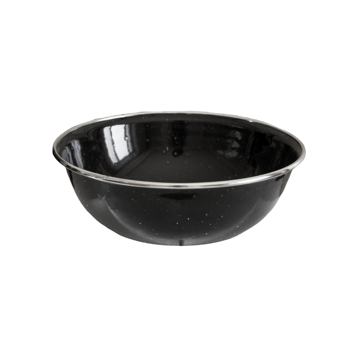 Wildtrak Premium Enamel Bowl 15cm – Black Speckle