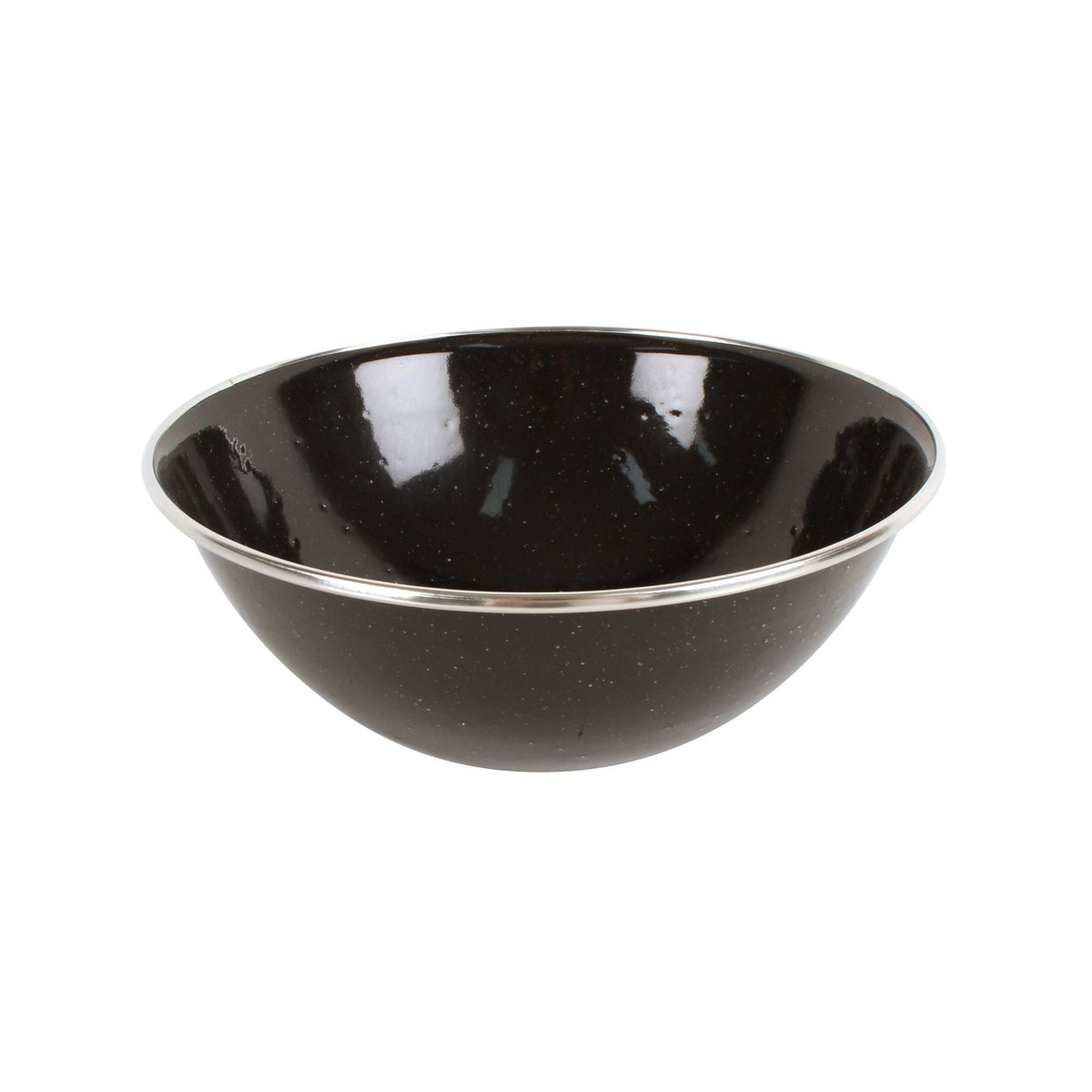 Wildtrak Premium Jumbo Enamel Bowl 19cm – Black Speckle