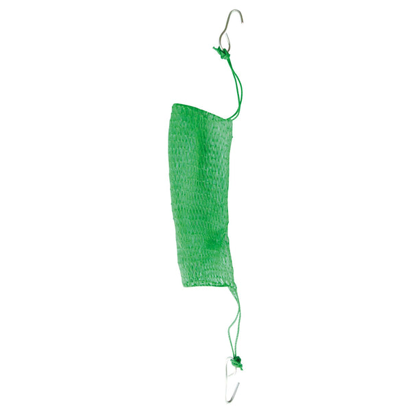Jarvis Walker Net Factory Deluxe Bait Bag with green mesh and clips at each end
