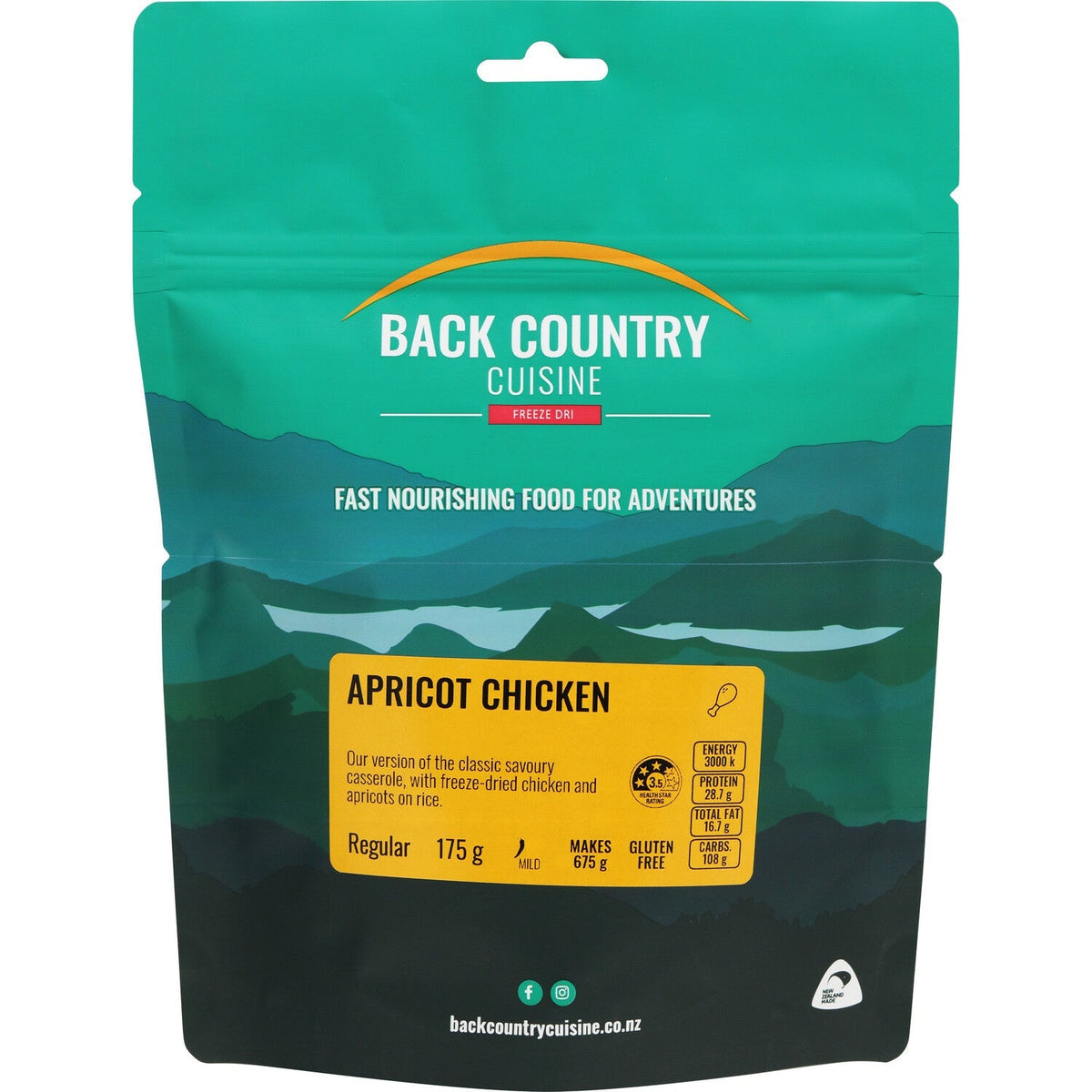 Back Country Cuisine Apricot Chicken, Regular 175g