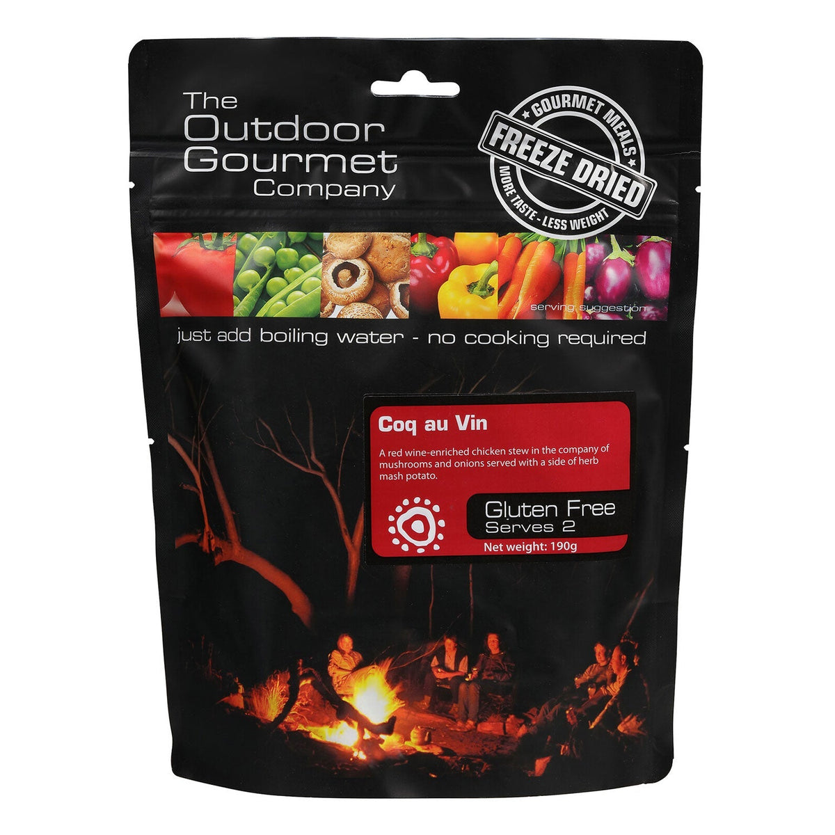 The Outdoor Gourmet Company Coq au Vin, two serves, 190g