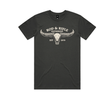 Rod and Rifle Buffalo Shirt in Coal, front view of exact Wild Creek supplier mock-up