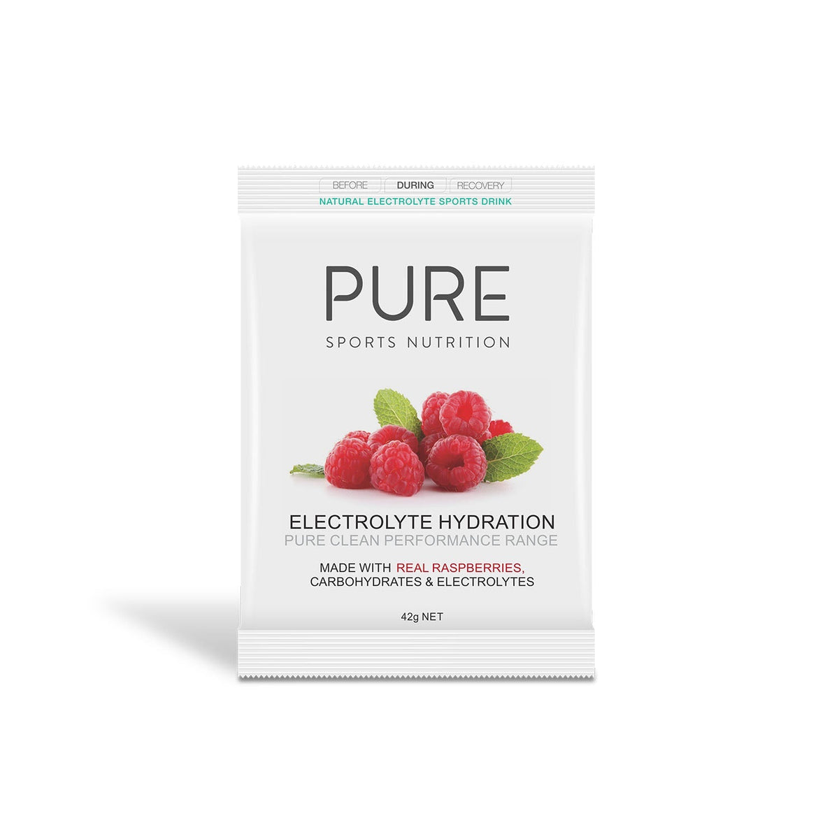 PURE Electrolyte Hydration Raspberry, 42g sachet
