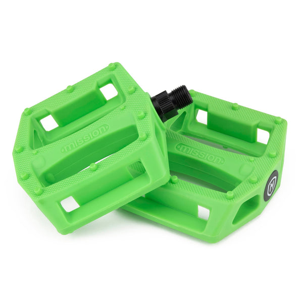 Mission Impulse 9/16 inch pedals - Green