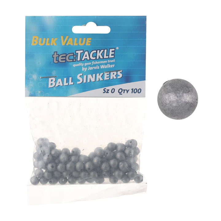 Jarvis Walker ball sinker bulk value pack, size 0