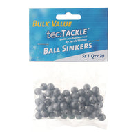 Jarvis Walker ball sinker bulk value pack, size 1