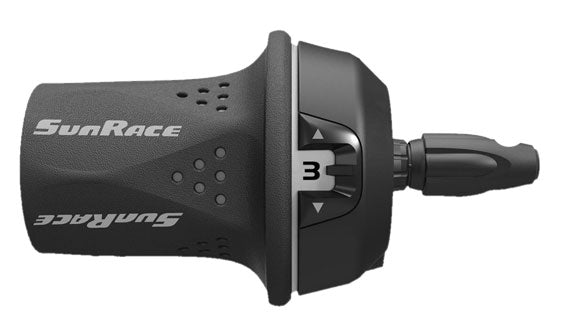 SunRace M21 6-speed indexed twist shifter, black/grey