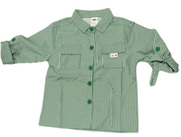 Rugrat & Co Green Gingham Kids Fishing Shirt — supplier photograph