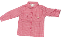 Rugrat & Co Pink Gingham Kids Fishing Shirt — supplier photograph
