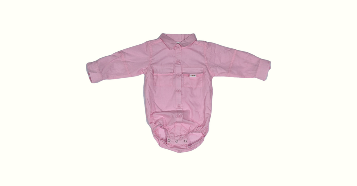 Rugrat & Co Pink Infant Fishing/Outdoor Romper — manufacturer photograph