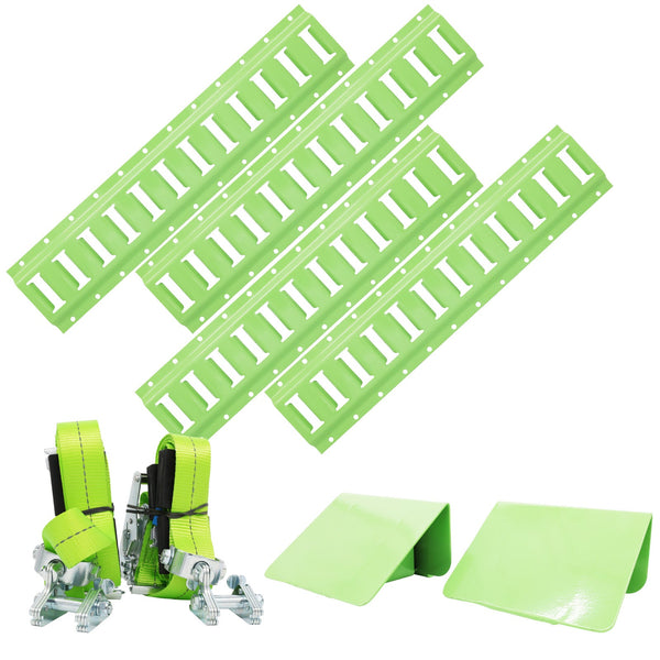 Lock & Load RW23-600 adjustable E-Chock kit with four 600mm E-Tracks and 3.65m straps
