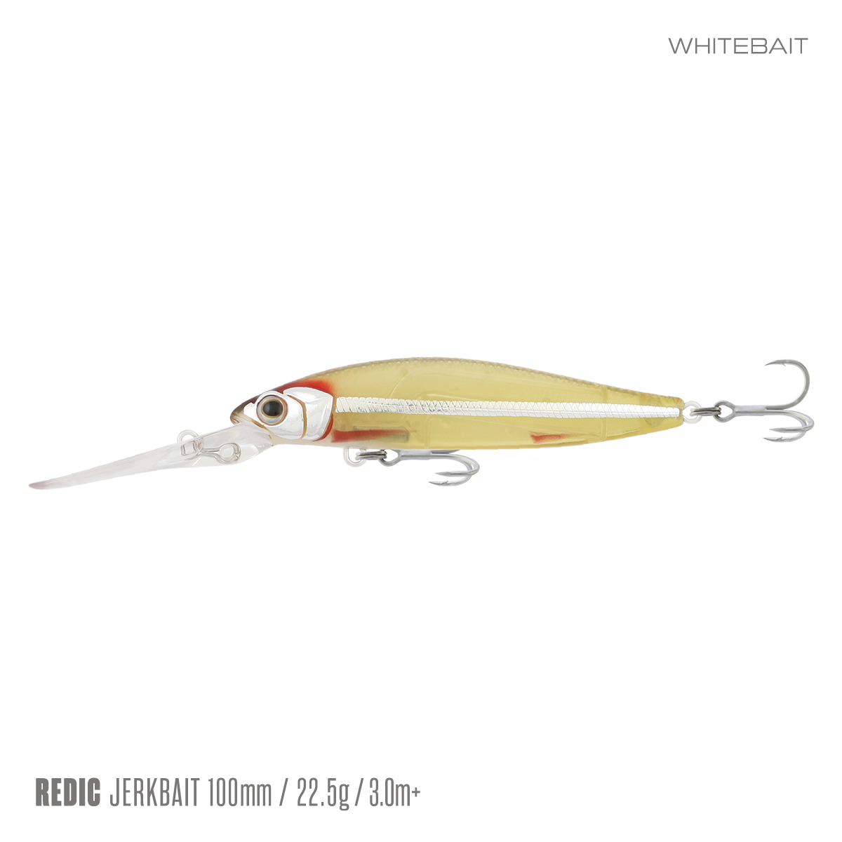 Samaki Redic Jerkbait DS100 - 100mm / Whitebait