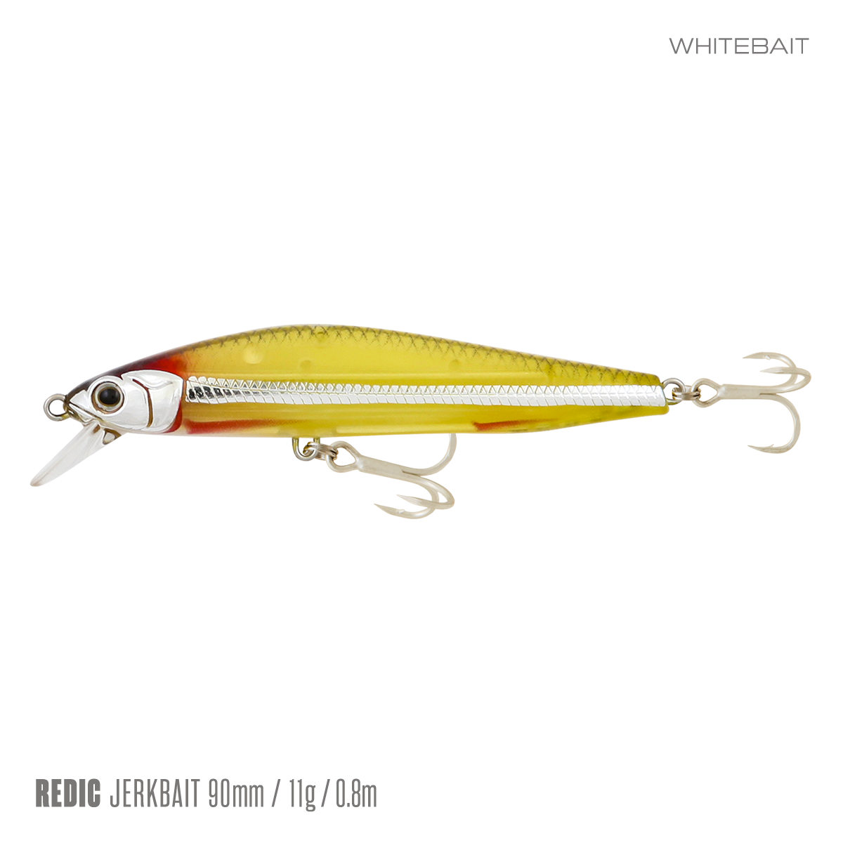 Samaki Redic Jerkbait SF90 - 90mm / Whitebait