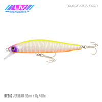 Samaki Redic Jerkbait SF90 - 90mm / Cleopatra Tiger UV