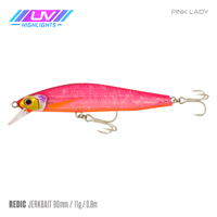 Samaki Redic Jerkbait SF90 - 90mm / Pink Lady UV