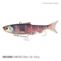 Samaki Vibelicious Thumper Tail - 100mm/20g / Phantom Craw