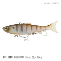 Samaki Vibelicious Thumper Tail - 100mm/20g / Pearl Perch