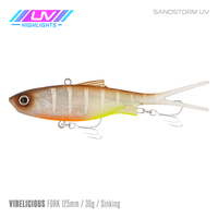 Samaki Vibelicious Fork Tail - 125mm/30g / Sandstorm UV
