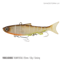 Samaki Vibelicious Thumper Tail - 125mm/30g / Sandstorm UV