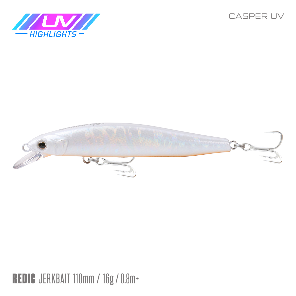 Samaki Redic Jerkbait FS110 - 110mm / Casper UV