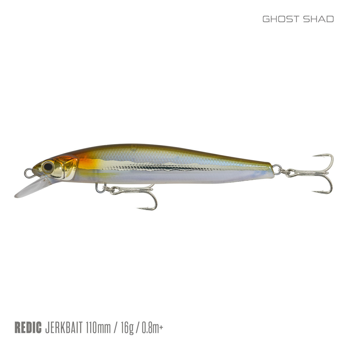 Samaki Redic Jerkbait FS110 - 110mm / Ghost Shad