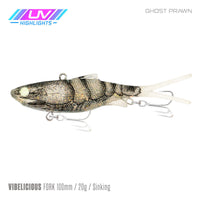 Samaki Vibelicious Fork Tail - 100mm/20g / Ghost Prawn