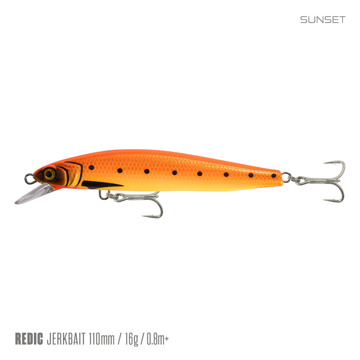 Samaki Redic Jerkbait FS110 - 110mm / Sunset