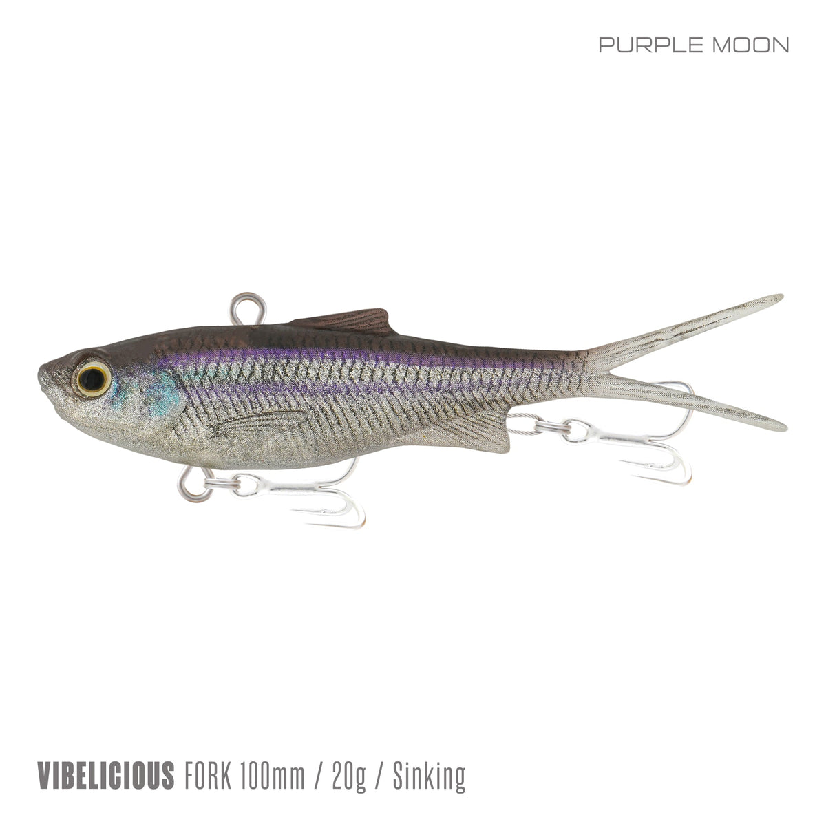 Samaki Vibelicious Fork Tail - 100mm/20g / Purple Moon