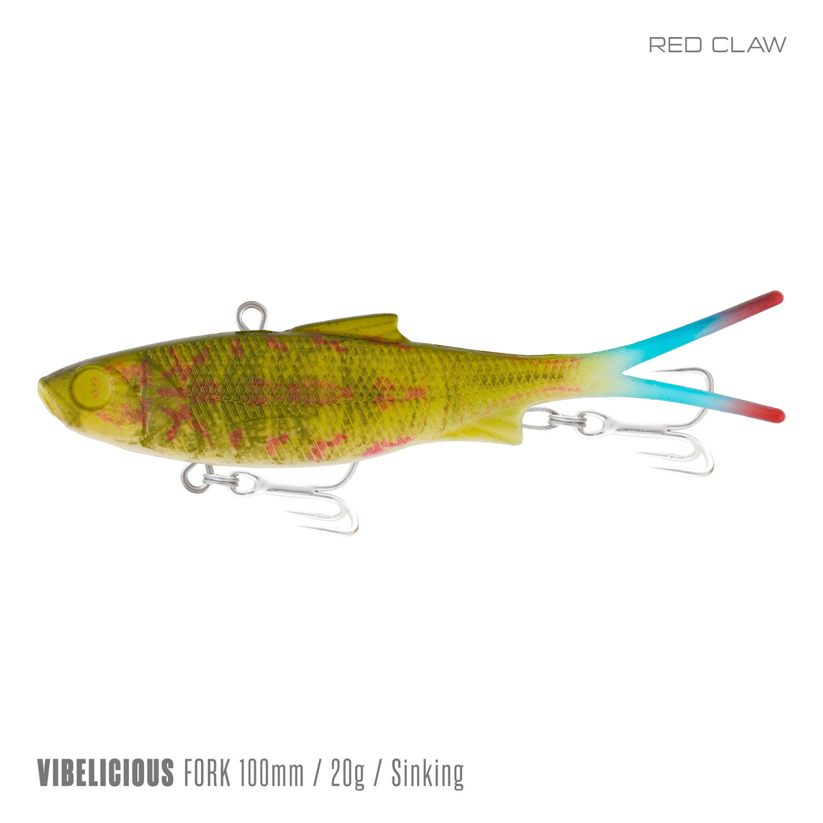 Samaki Vibelicious Fork Tail - 100mm/20g / Red Claw