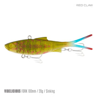 Samaki Vibelicious Fork Tail - 100mm/20g / Red Claw