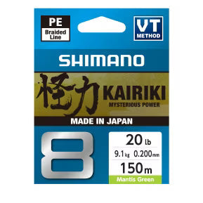 Shimano Kairiki 8 SKE15020G Mantis Green exact labelled Australian pack