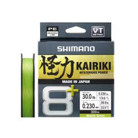 Shimano Kairiki 8+ 30 lb / 300 m Mantis Green, exact labelled pack