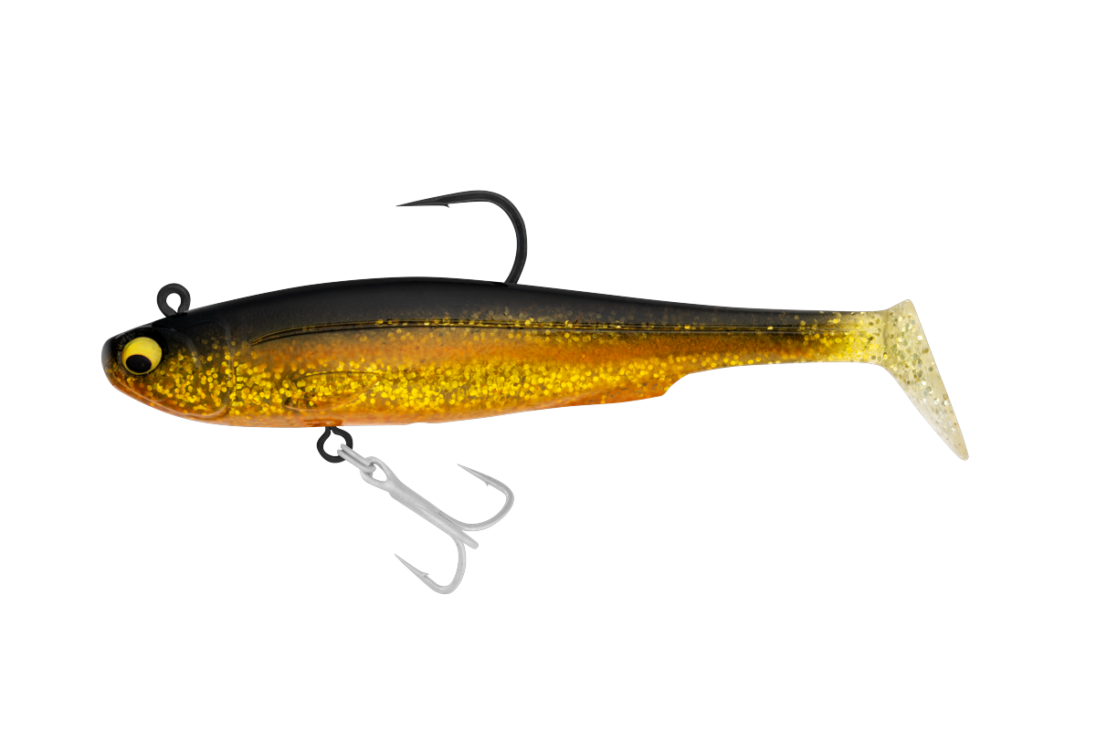 Irukandji Sicario DTF Pro 140mm Ember pre-rigged swimbait