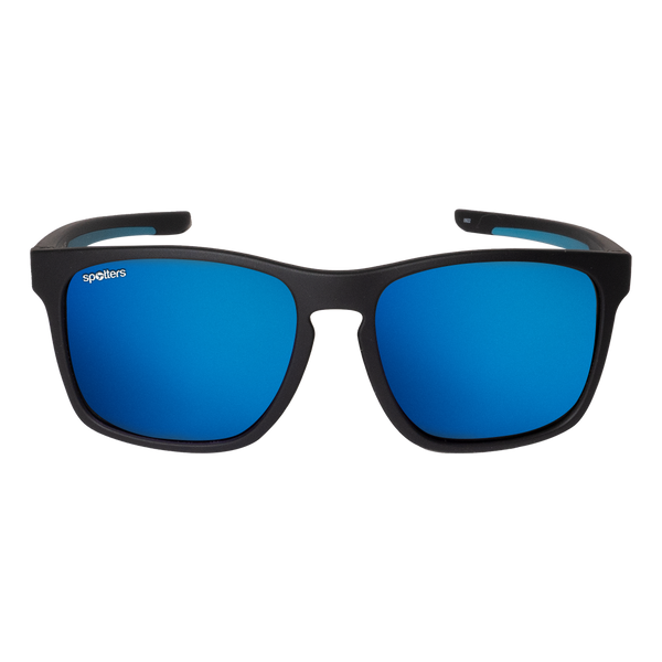 Spotters Dingo - Blue Mirror / Matt Black - front view - 9336161010055