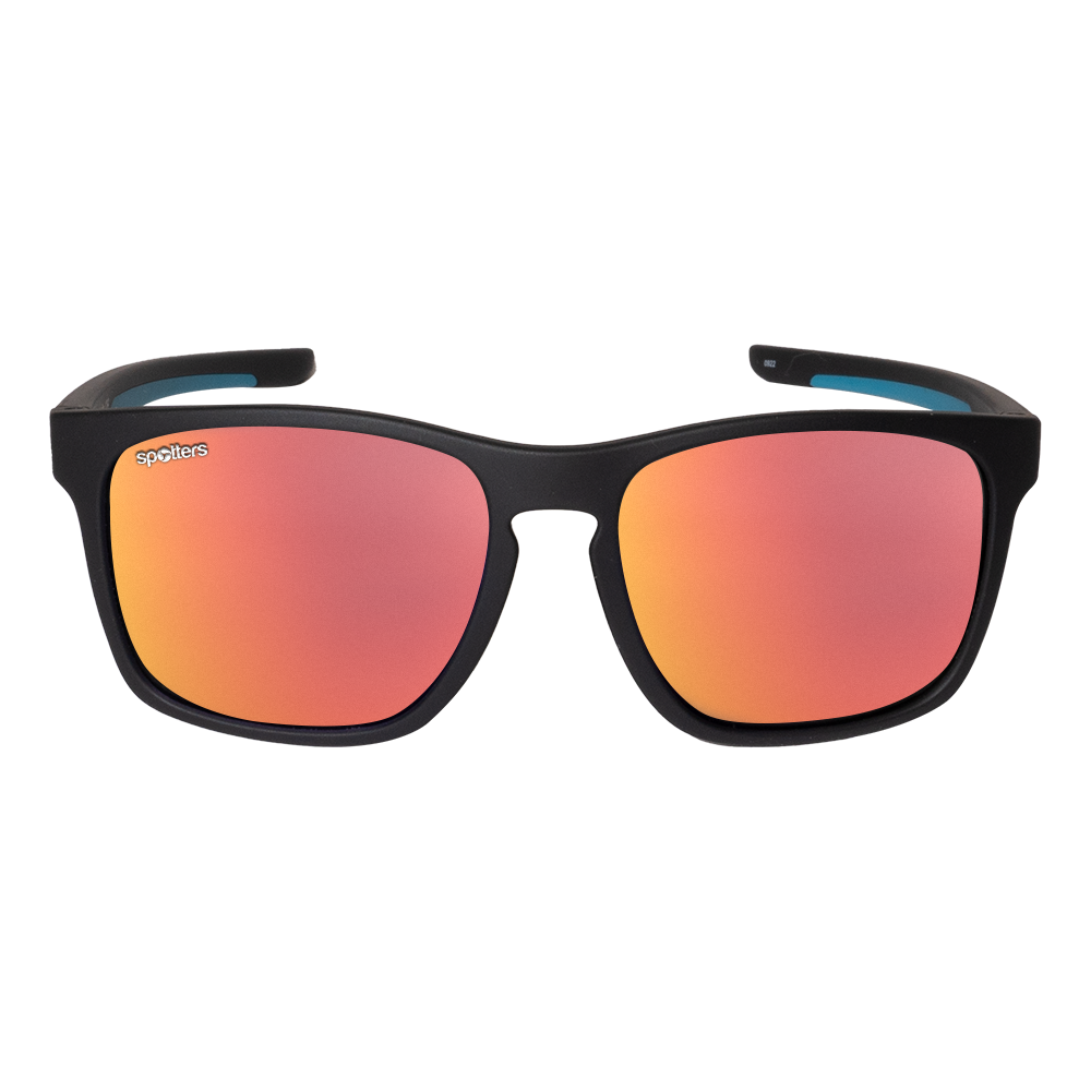 Spotters Dingo - Red Mirror / Matt Black - front view - 9336161010093