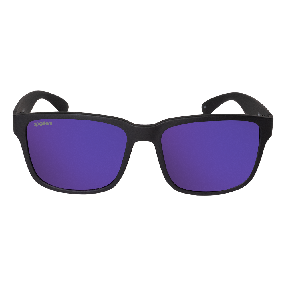 Spotters Kanga - Purple Mirror / Matt Black - front view - 9336161010116