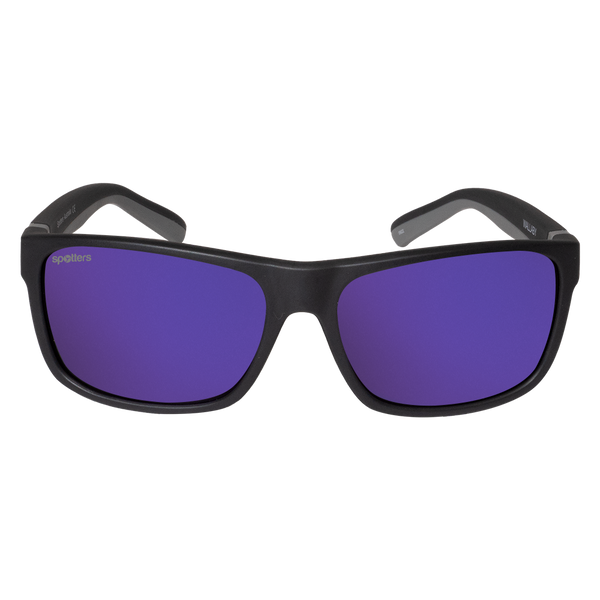 Spotters Wombat - Purple Mirror / Matt Black - front view - 9336161010208