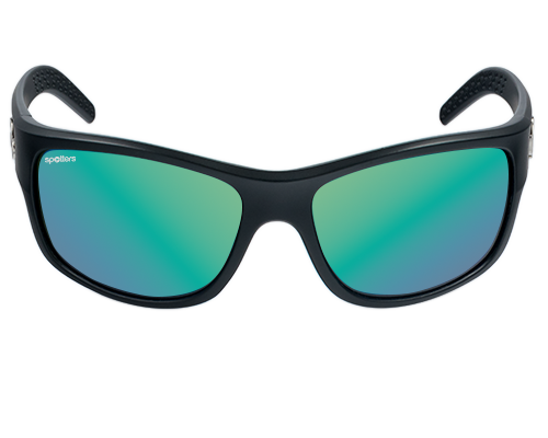 Spotters Fusion Matt Black sunglasses with Helix lenses - front view - 9336161011861
