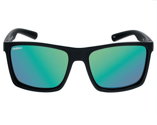 Spotters Riot Matt Black sunglasses with Helix lenses - front view - 9336161011885
