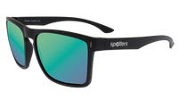 Spotters Phantom Matt Black sunglasses with Helix lenses - side view - 9336161011892