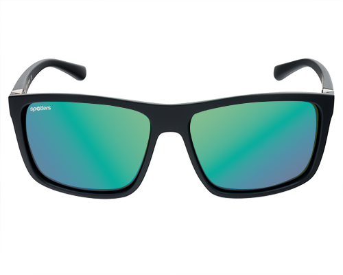 Spotters Grayson Matt Black sunglasses with Helix lenses - front view - 9336161011915