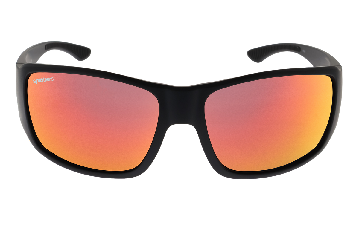 Spotters Torque Matt Black sunglasses with Ignite lenses - front view - 9336161011977