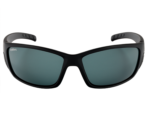 Spotters Chaos matt black sunglasses with Carbon grey lenses
