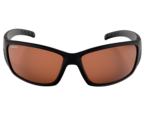 Spotters Chaos matt black sunglasses with Halide copper lenses