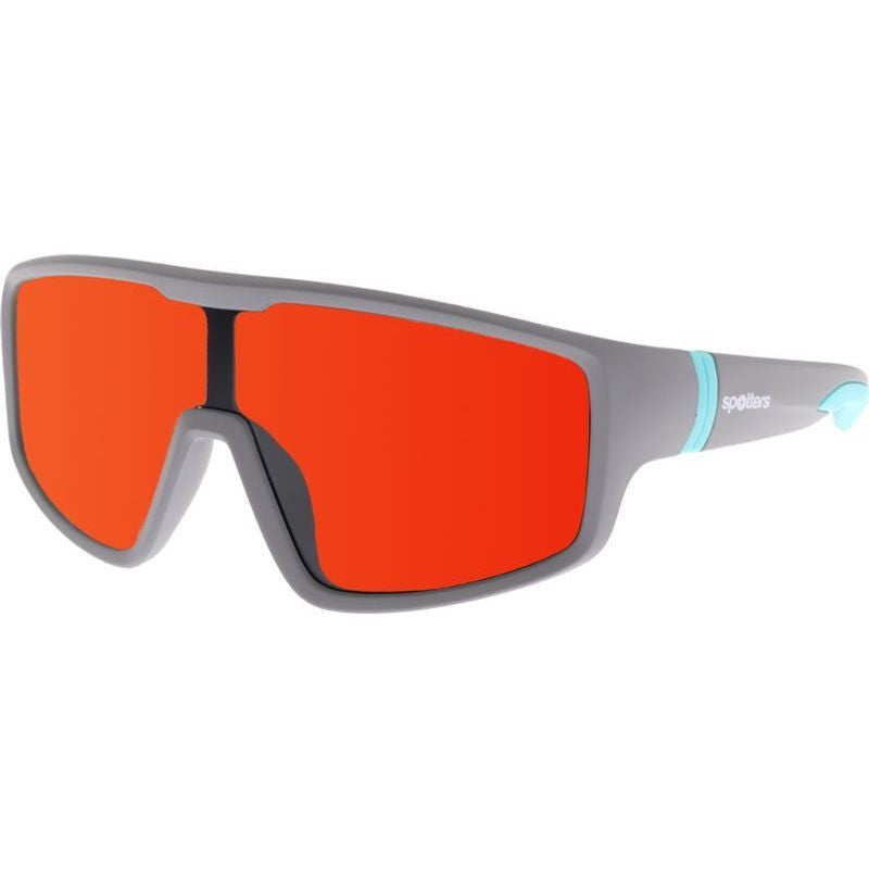 Spotters Croc kids sunglasses with matt grey frame and red mirror lenses