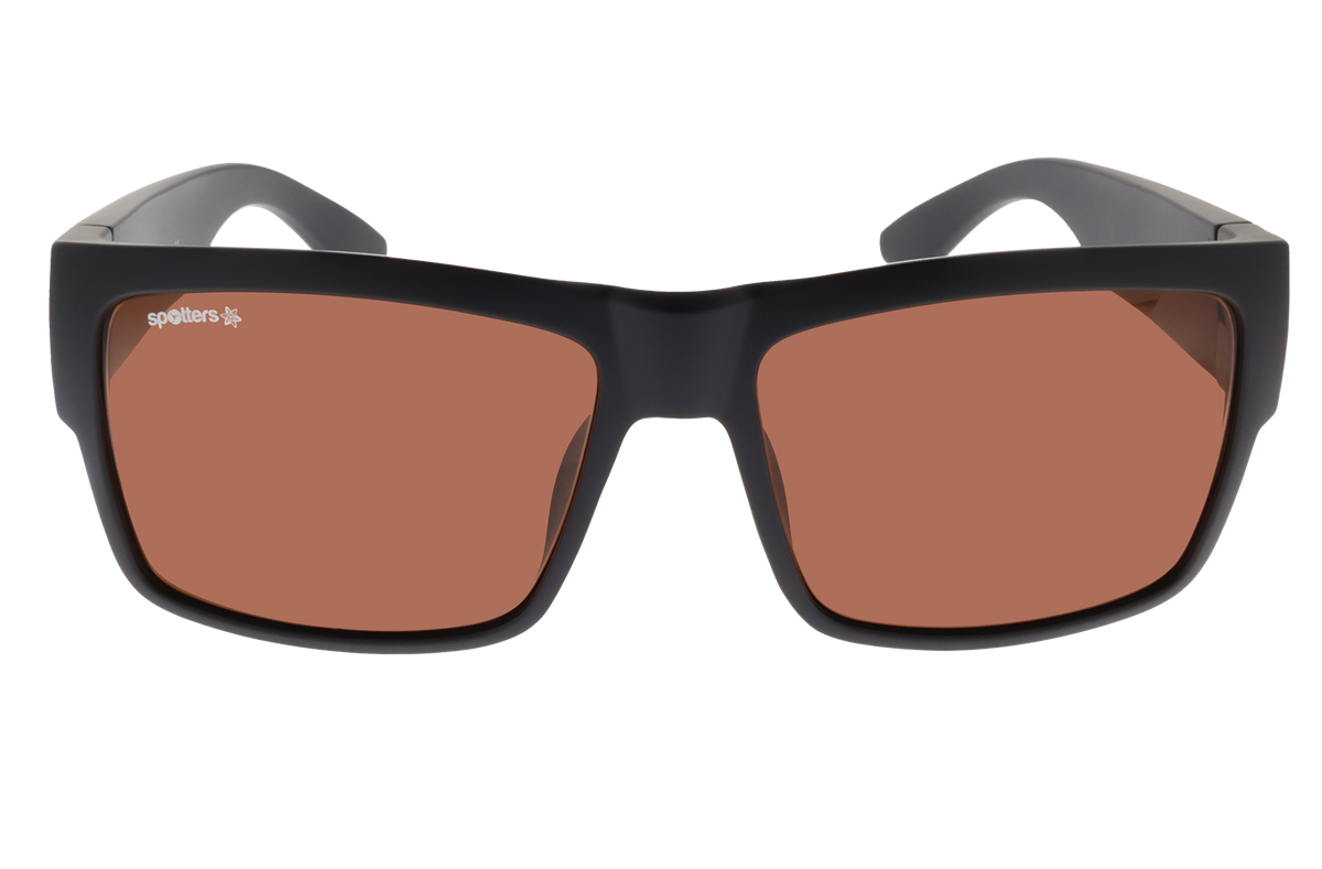 Spotters Striker Halide / Matt Black - front view